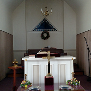 inside Salem presbyterian church